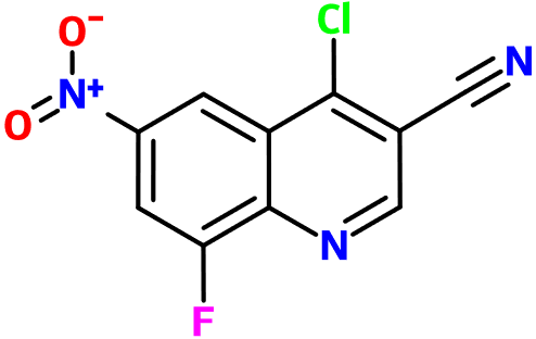 (image for) MC007714 4-Chloro-8-fluoro-6-nitro-3-quinolinecarbonitrile